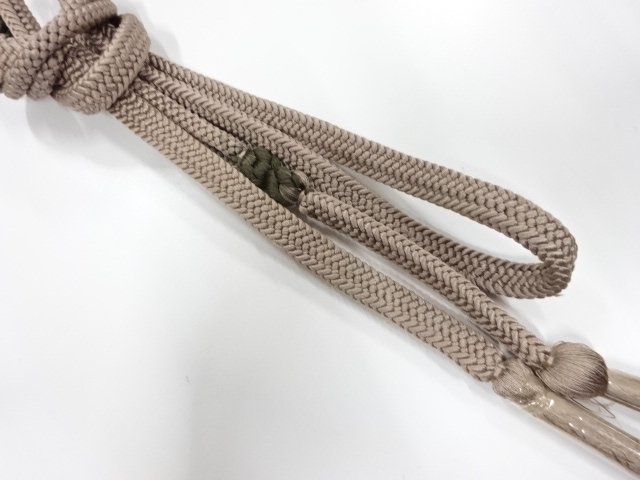 JAPANESE KIMONO / UNUSED HAND-TIED OBIJIME